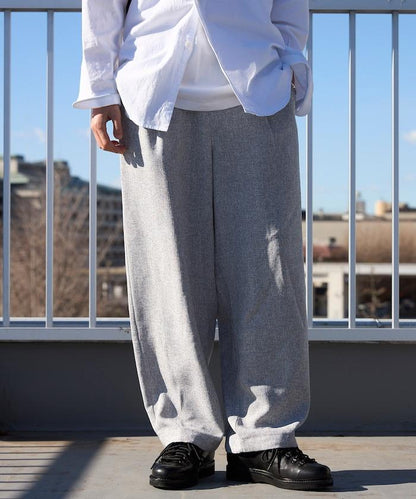 Spindle 夏季花呢 闊腿 休閒褲
