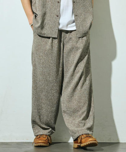 Spindle 夏季花呢 闊腿 休閒褲