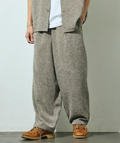 Spindle 夏季花呢 闊腿 休閒褲