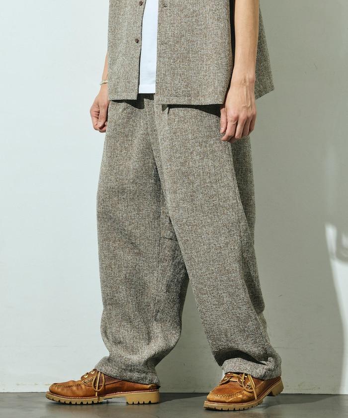 Spindle 夏季花呢 闊腿 休閒褲