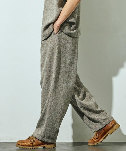 Spindle 夏季花呢 闊腿 休閒褲