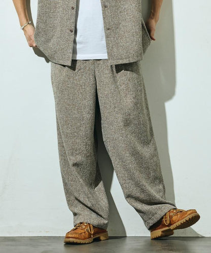 Spindle 夏季花呢 闊腿 休閒褲