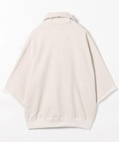 短款半拉鍊毛邊衛衣