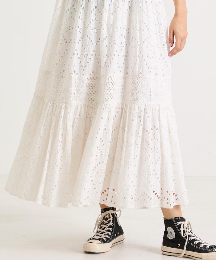 印度刺繡層疊肩部蝴蝶結吊帶連衣裙