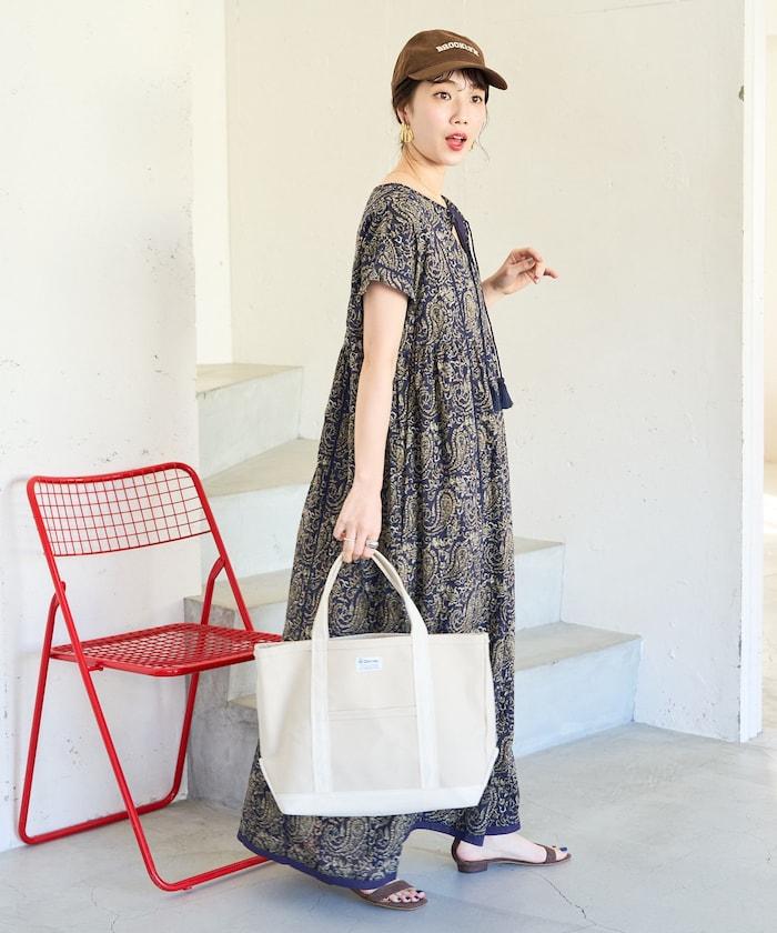 印度佩斯利花紋開襟連衣裙