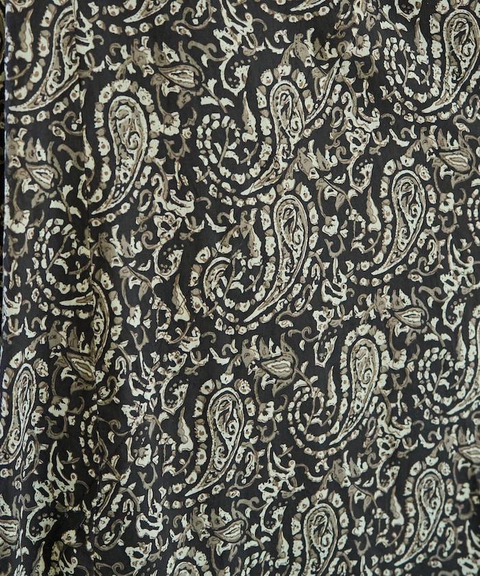 印度腰果花印花吊帶連衣裙