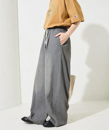 網眼牛仔 冷感吸水速幹 休閒褲