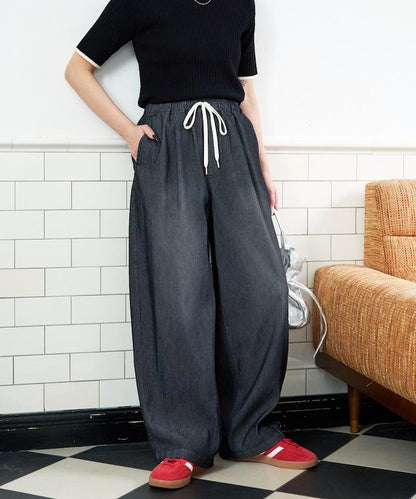 網眼牛仔 冷感吸水速幹 休閒褲