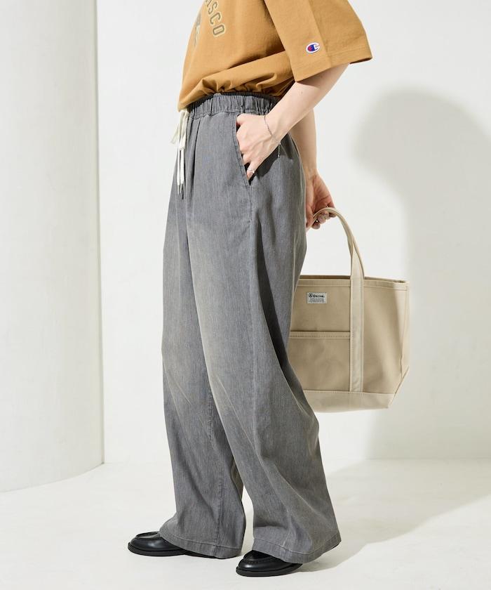 網眼牛仔 冷感吸水速幹 休閒褲