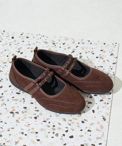 瑪麗珍雙綁帶褶皺運動鞋