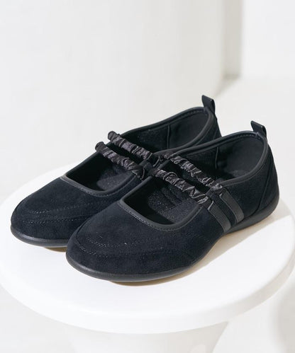 瑪麗珍雙綁帶褶皺運動鞋