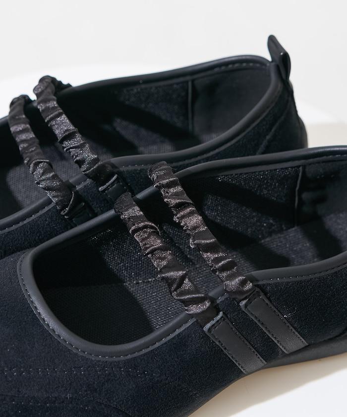 瑪麗珍雙綁帶褶皺運動鞋