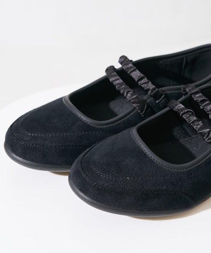 瑪麗珍雙綁帶褶皺運動鞋