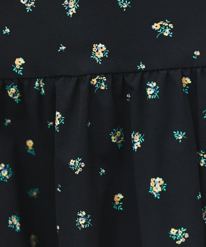 防曬交叉裹身吊帶花卉圖案牛仔風套裝