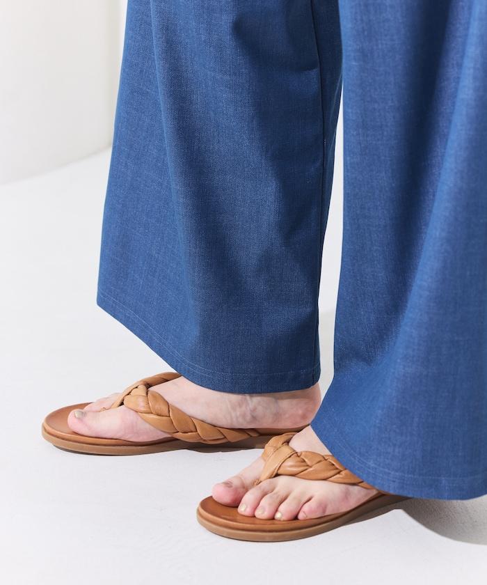 防曬交叉裹身吊帶花卉圖案牛仔風套裝