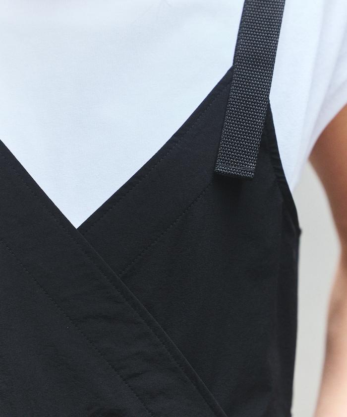 防紫外線 裹身設計 闊腿連體褲