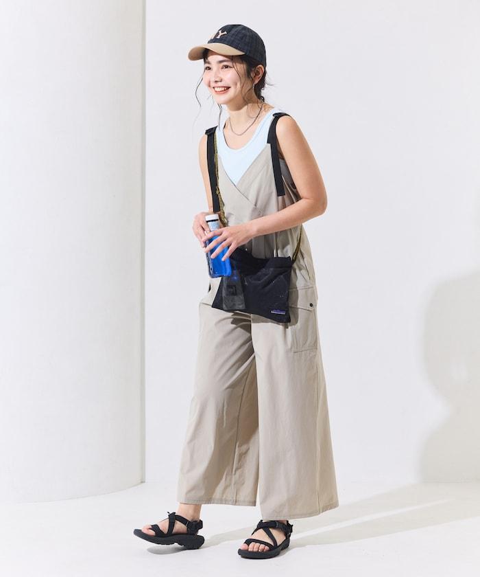 防紫外線 裹身設計 闊腿連體褲