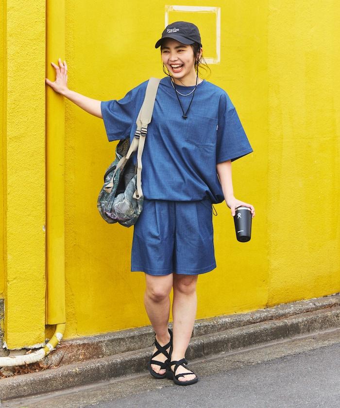 牛仔風短褲套裝（聯名款）