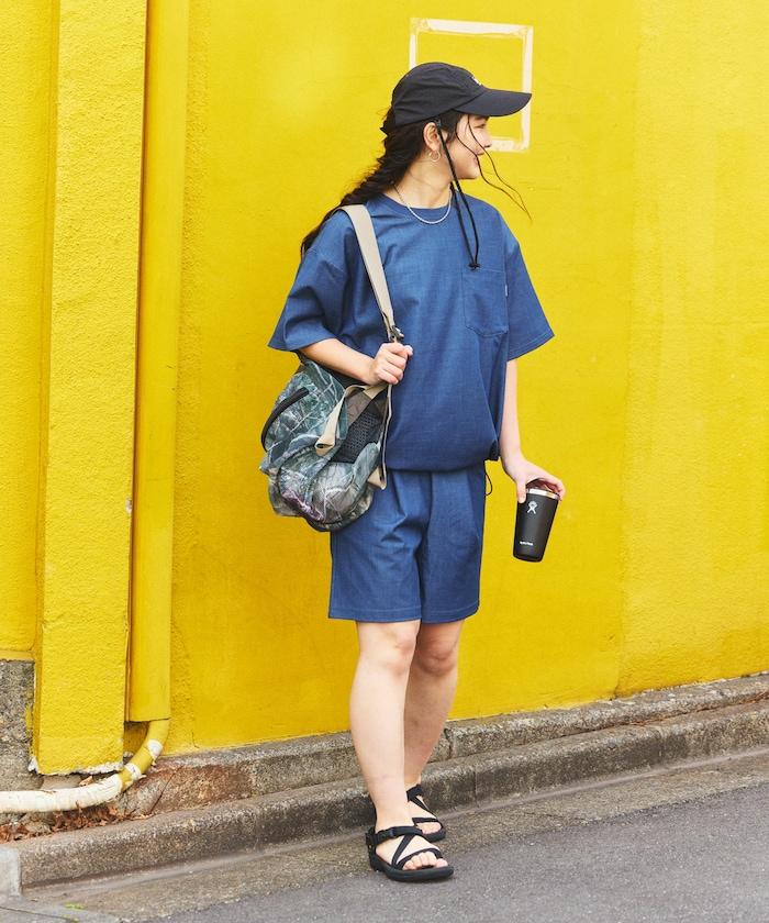 牛仔風短褲套裝（聯名款）