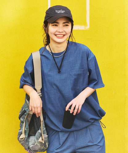 牛仔風短褲套裝（聯名款）