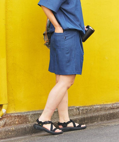 牛仔風短褲套裝（聯名款）