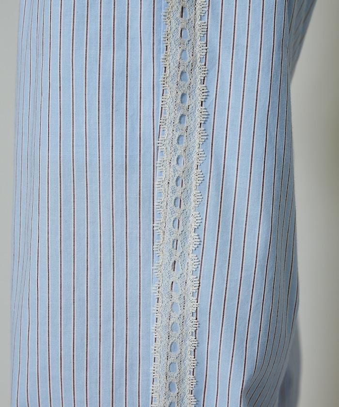 蕾絲線條設計 休閒褲