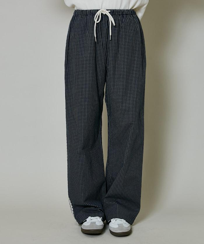 蕾絲線條設計 休閒褲