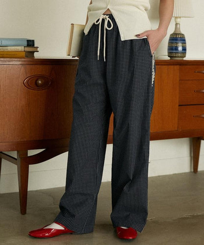 蕾絲線條設計 休閒褲