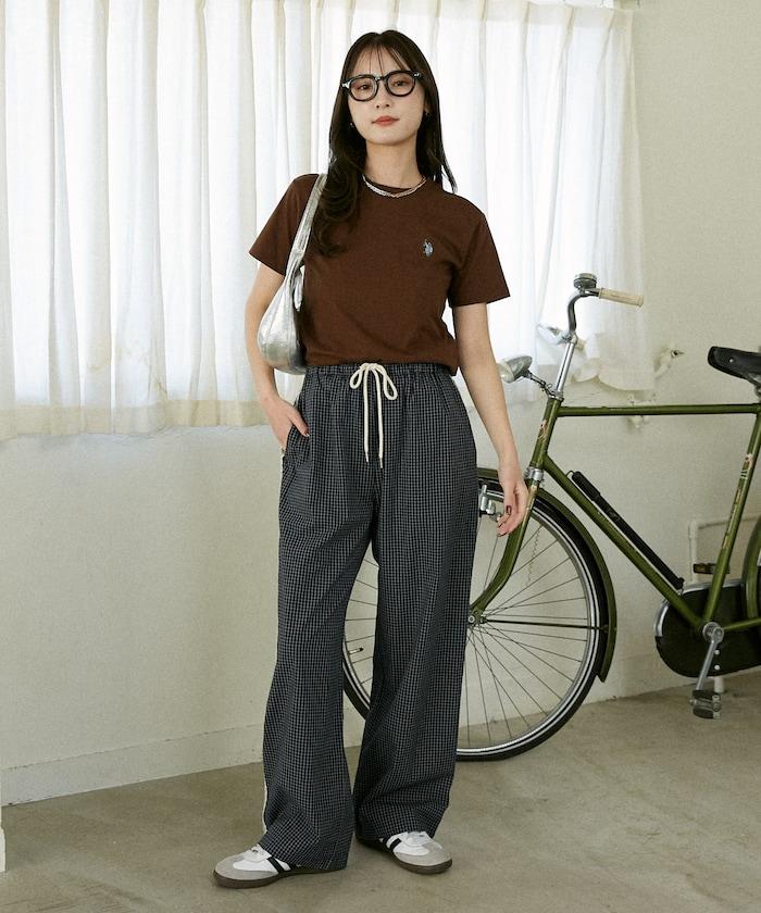 蕾絲線條設計 休閒褲