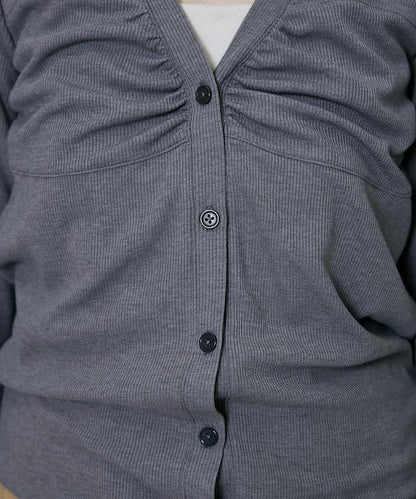 層次感 V領 針織開衫