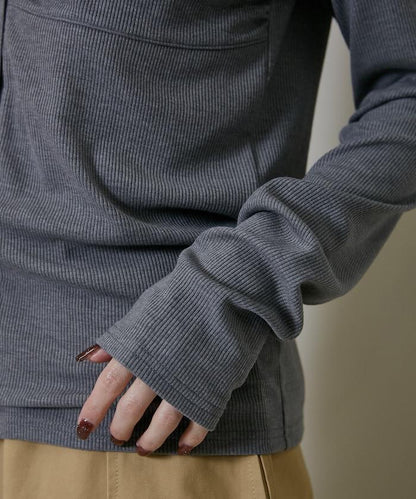 層次感 V領 針織開衫