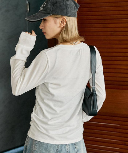 層次感 V領 針織開衫