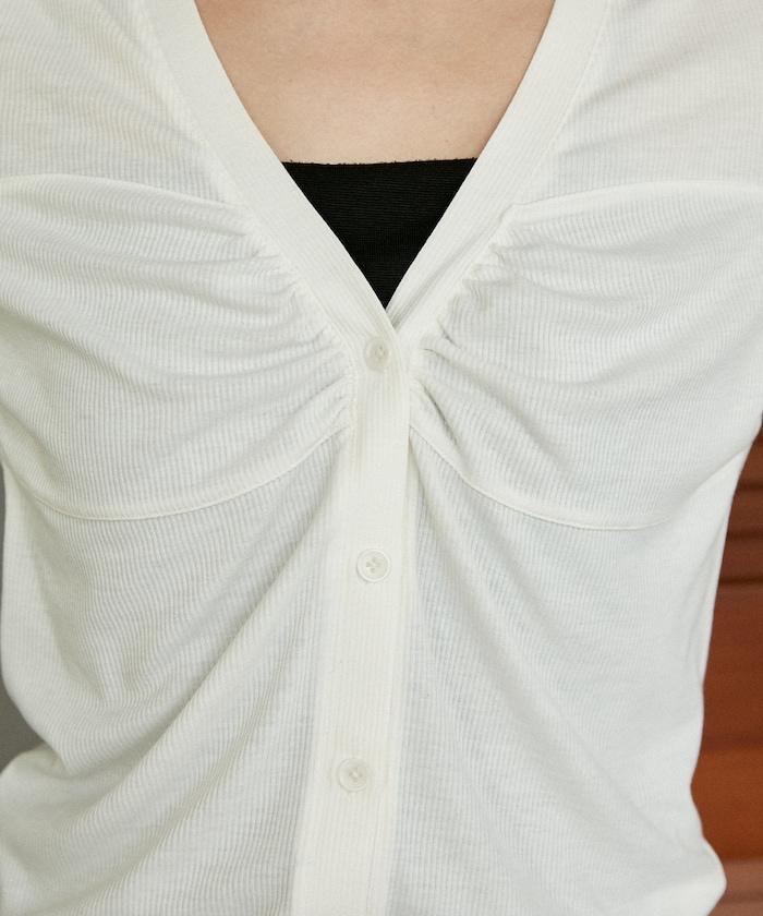 層次感 V領 針織開衫