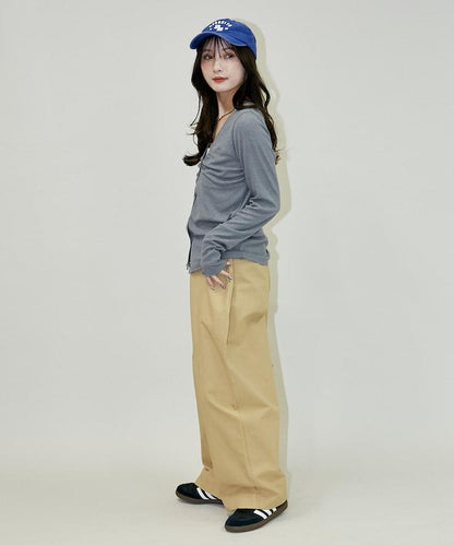 層次感 V領 針織開衫