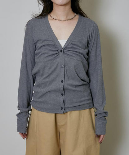 層次感 V領 針織開衫