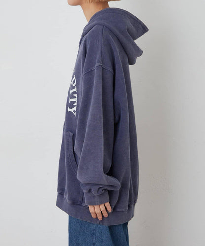 男女同款 華夫格紋 拉鍊設計 連帽衛衣