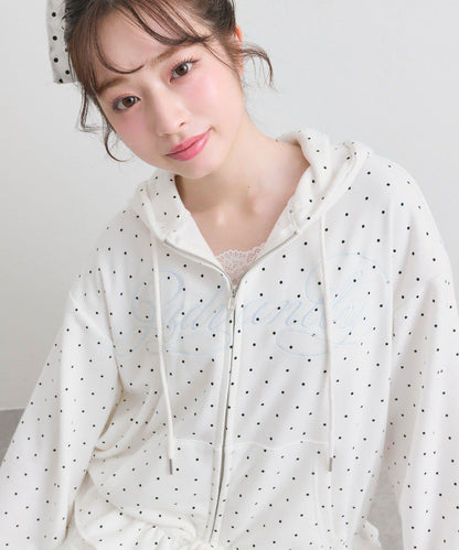 下襬荷葉邊 拉鍊設計 連帽外套