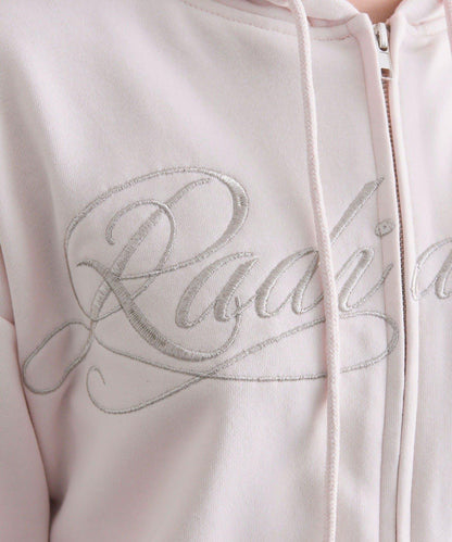 下襬荷葉邊 拉鍊設計 連帽外套