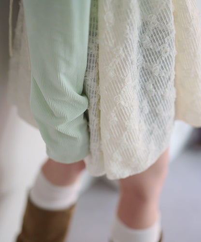 花卉提花中長款上衣