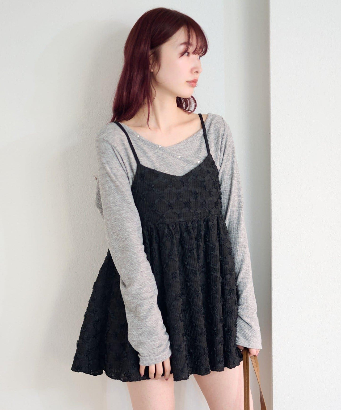 花卉提花中長款上衣