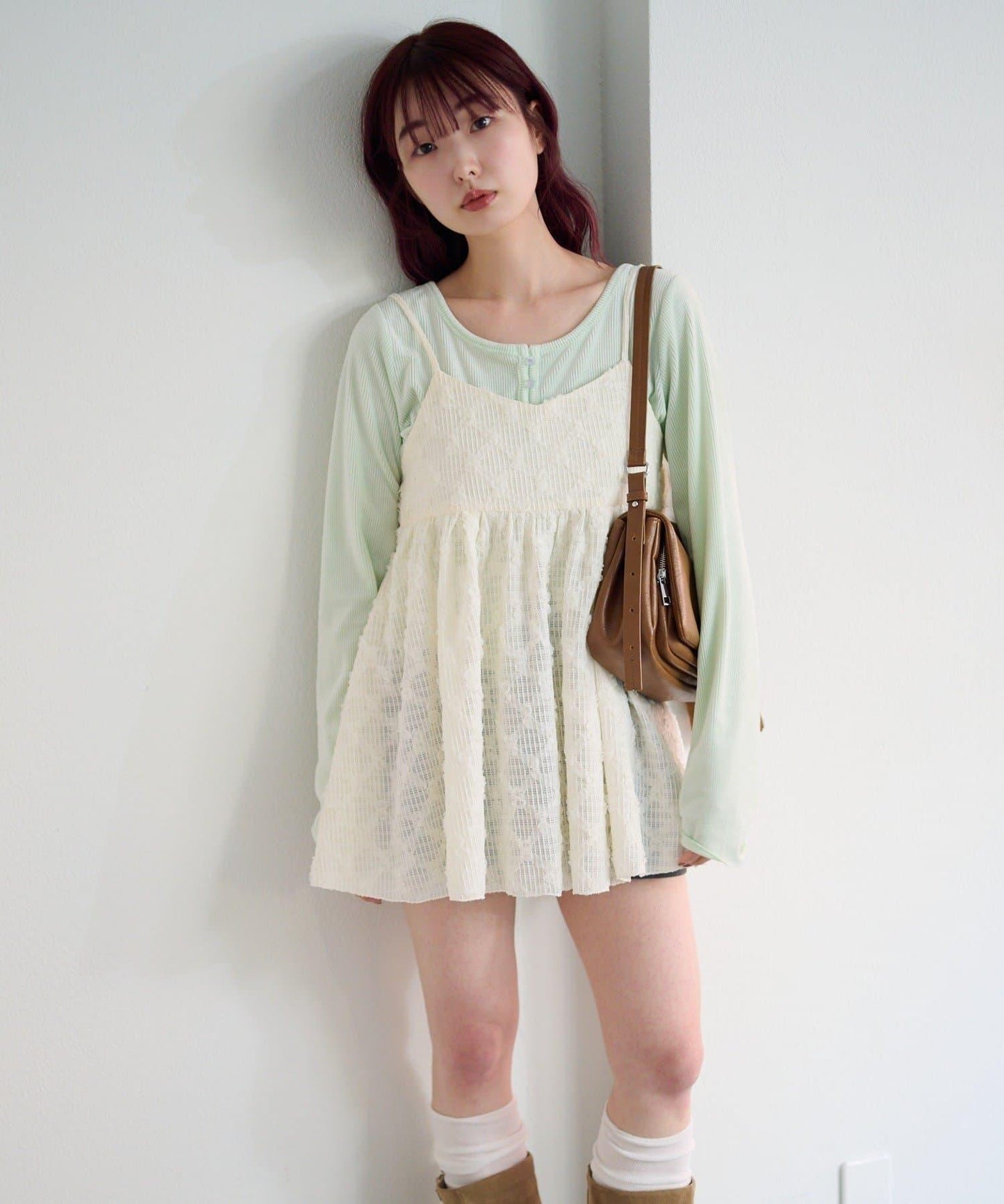 花卉提花中長款上衣