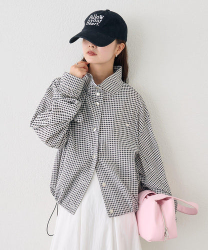 透視風衣短外套