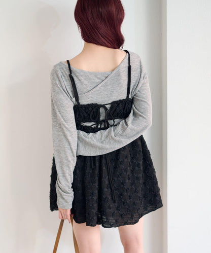 花卉提花中長款上衣