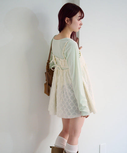 花卉提花中長款上衣