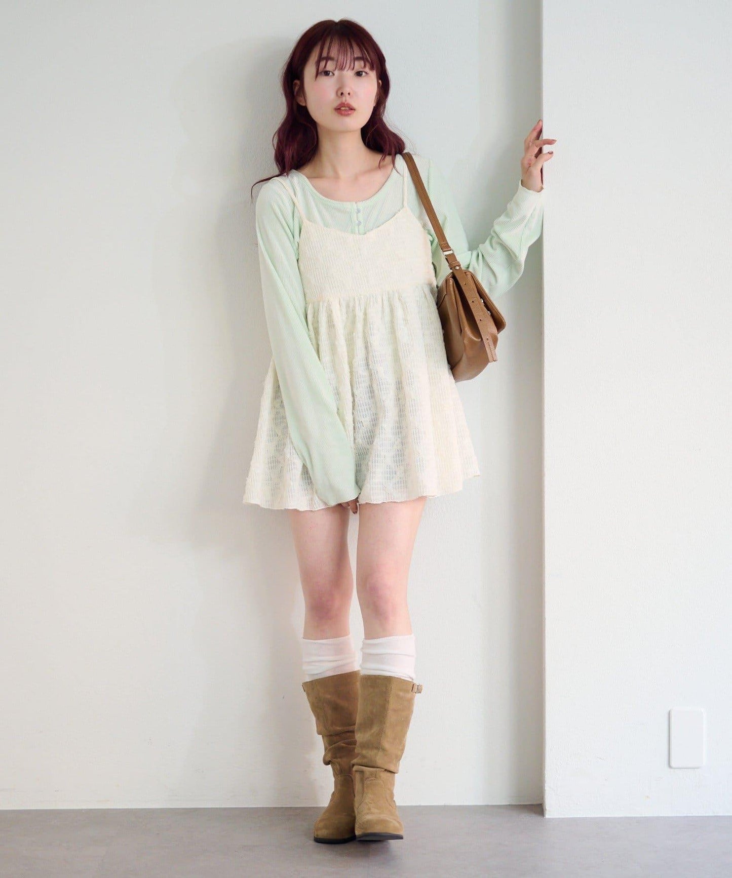 花卉提花中長款上衣