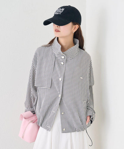 透視風衣短外套