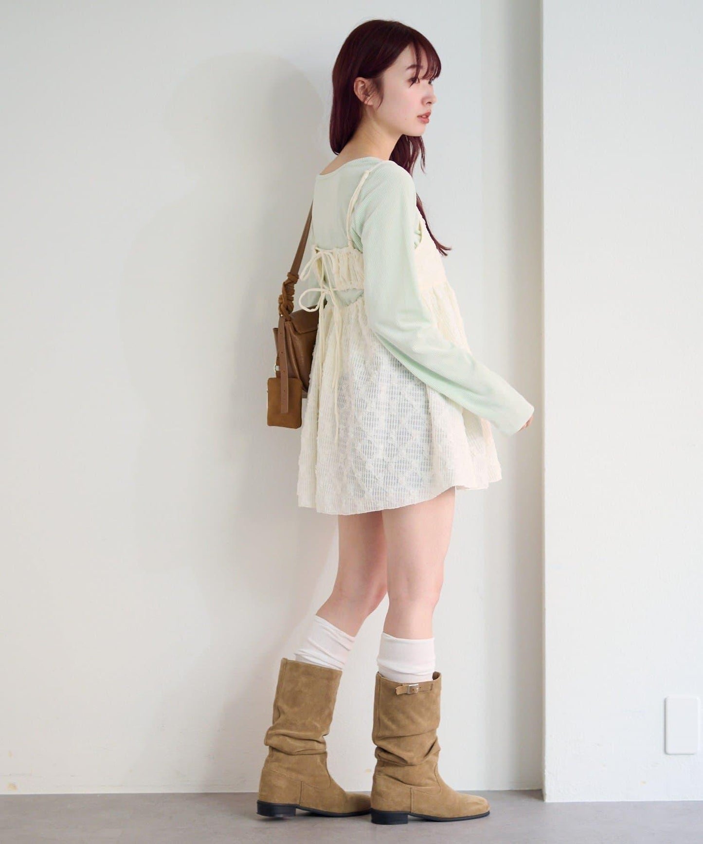 花卉提花中長款上衣