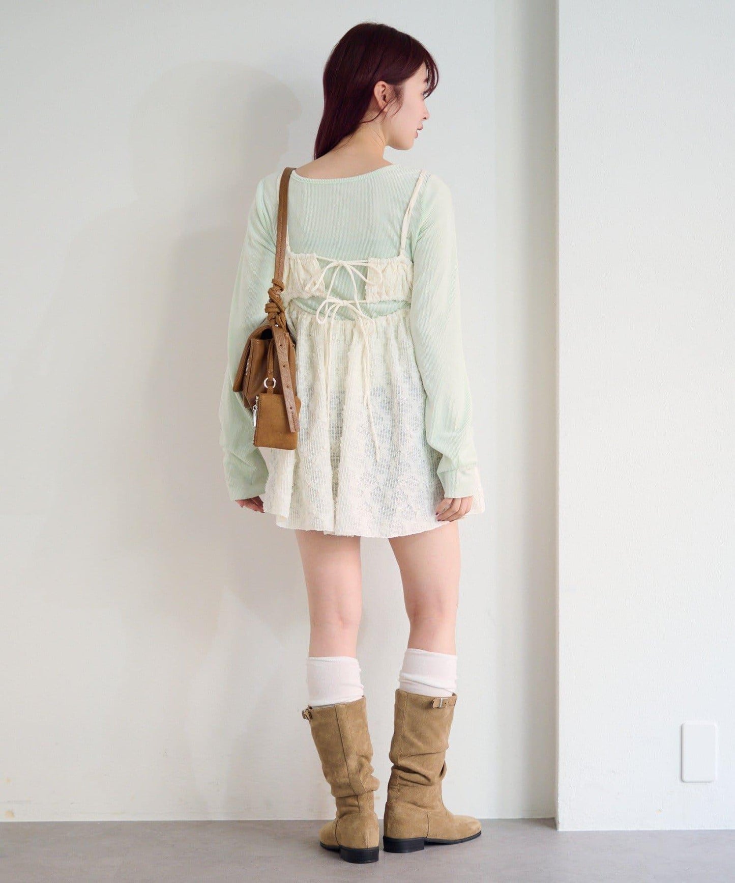 花卉提花中長款上衣