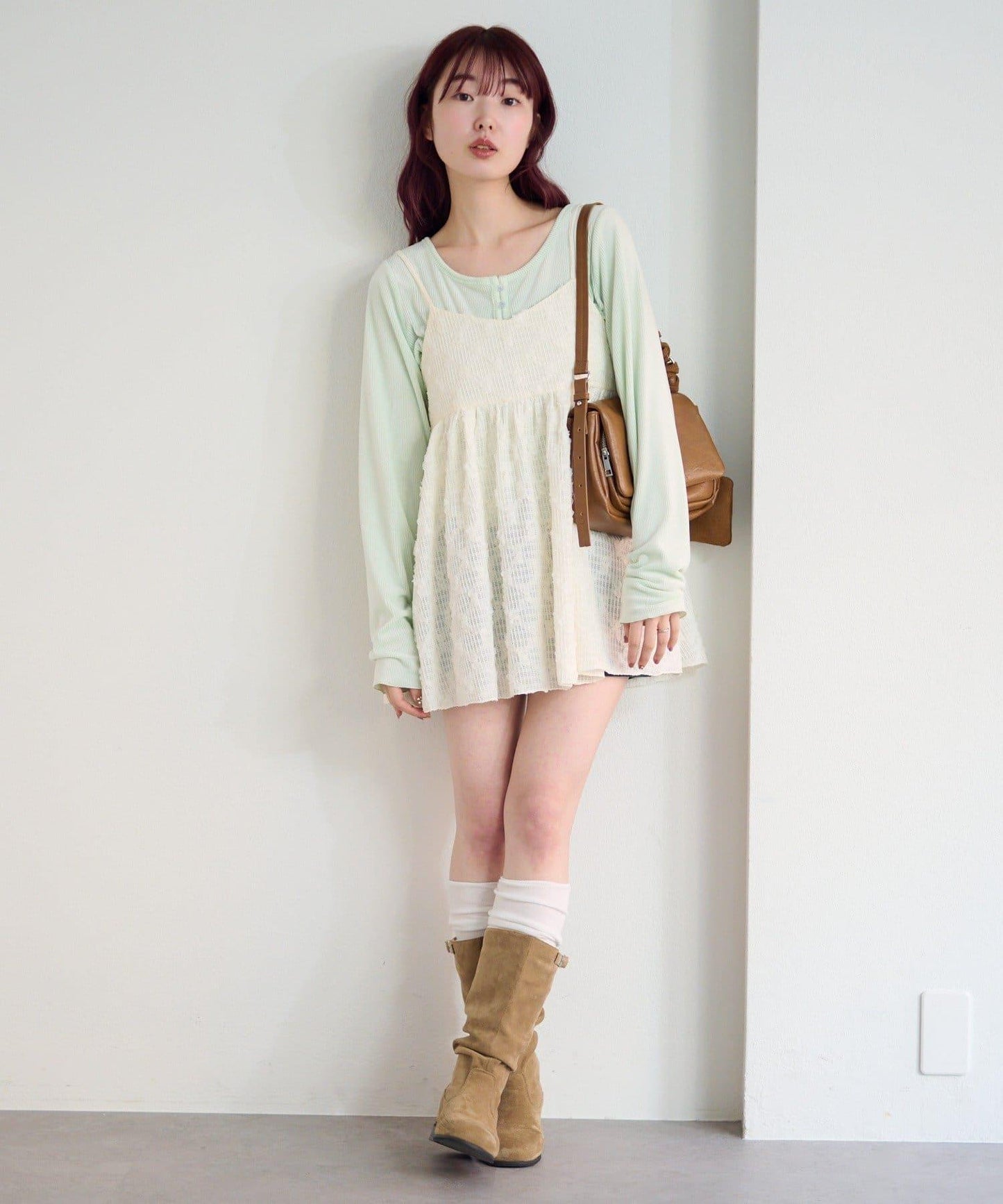 花卉提花中長款上衣