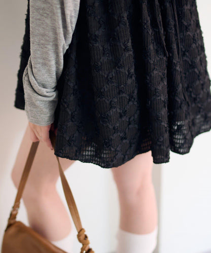 花卉提花中長款上衣